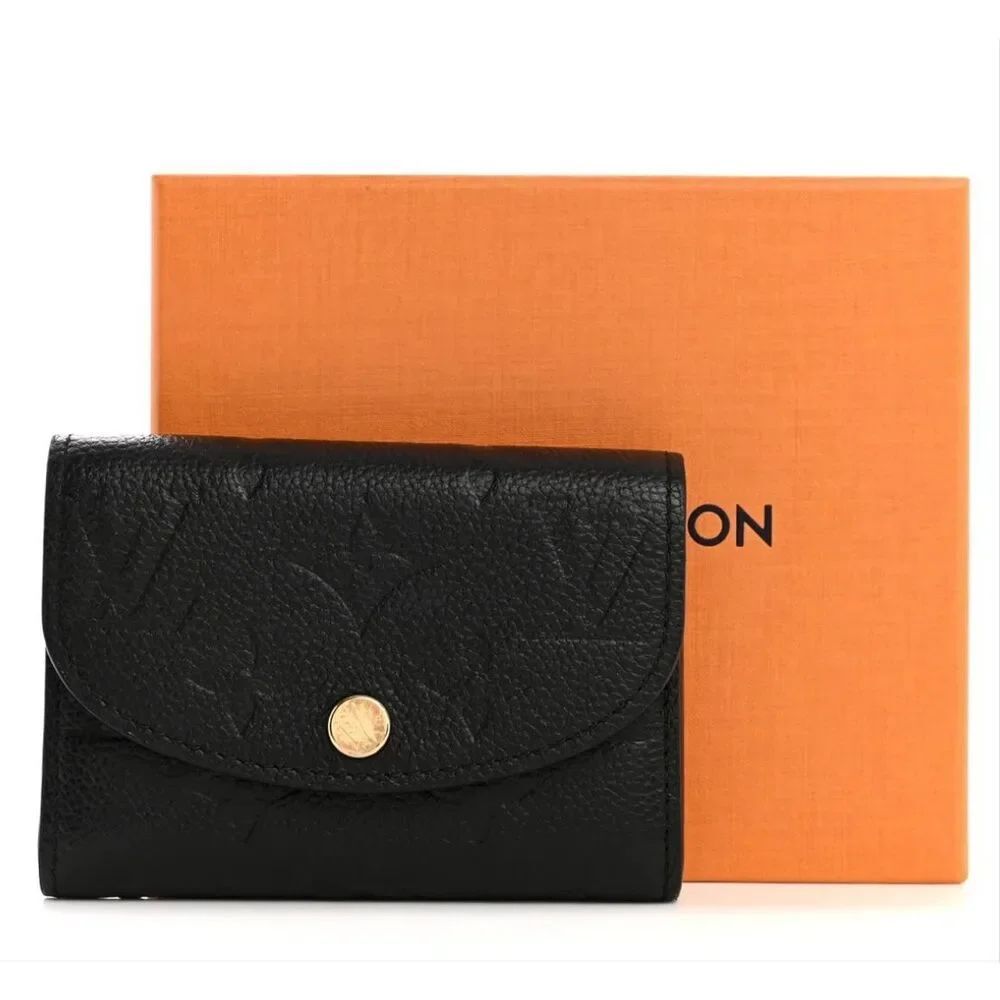 Louis Vuitton Empreinte Rosalie Coin Purse wallet in Black calfskin New